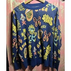 RVCA Balance Of Opposites Womens Unisex Long Sleeve Pullover Crew Neck Sweater S